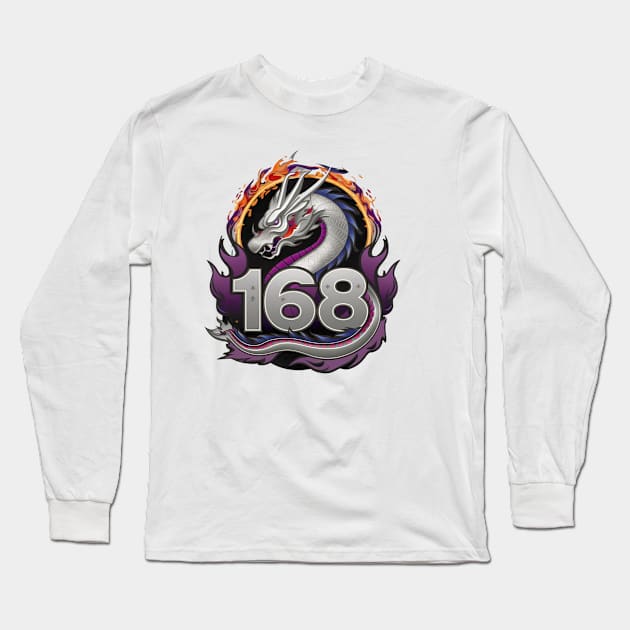 "Dragon's Embrace: Celestial Fury Ukiyo-e" - Chinese Zodiac Dragon Long Sleeve T-Shirt by stickercuffs